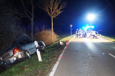 Ispringen: Frontalzusammenstoss auf der L621 - mehrere Verletzte Personen